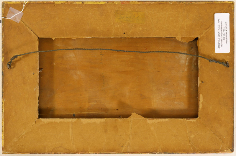 Am. Sch., 20th C., Abstract Sunset, signed Rudloe