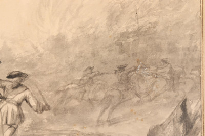 Jan Van Huchtenburgh, Battle Scene, W/C