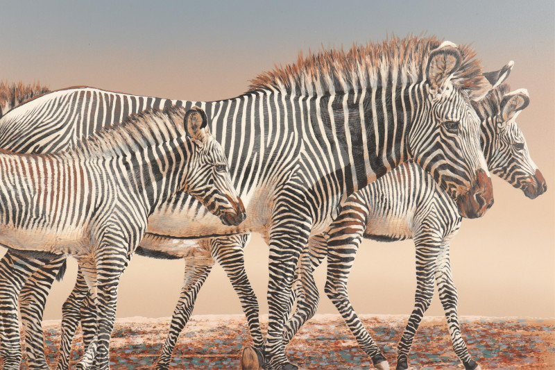 Zebras Anderson Design Group Oil on Canvas