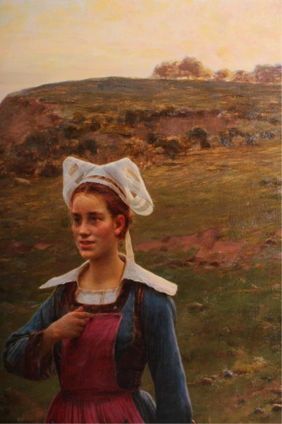César Pattein - Breton Women O/C 1905