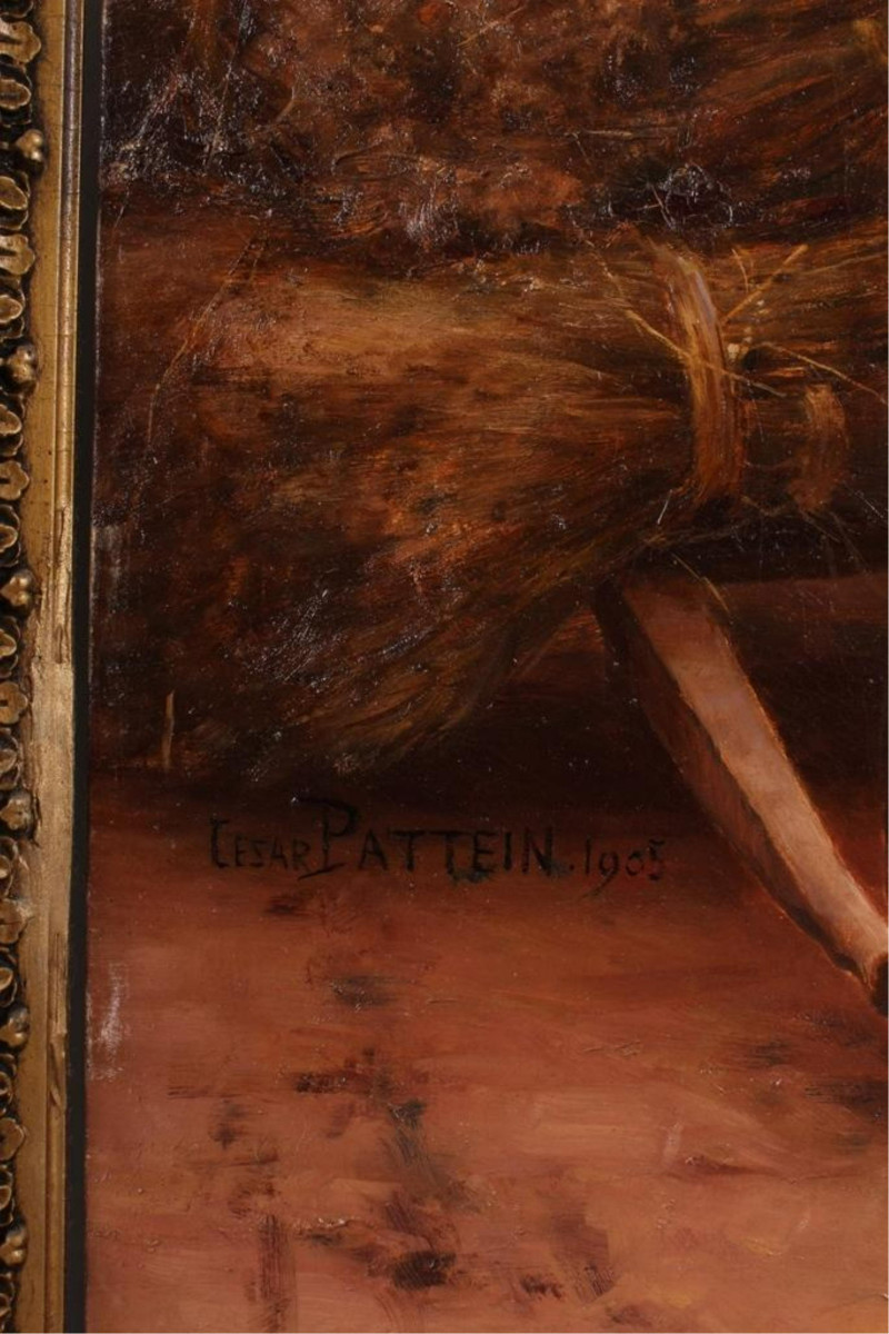 César Pattein - Breton Women O/C 1905