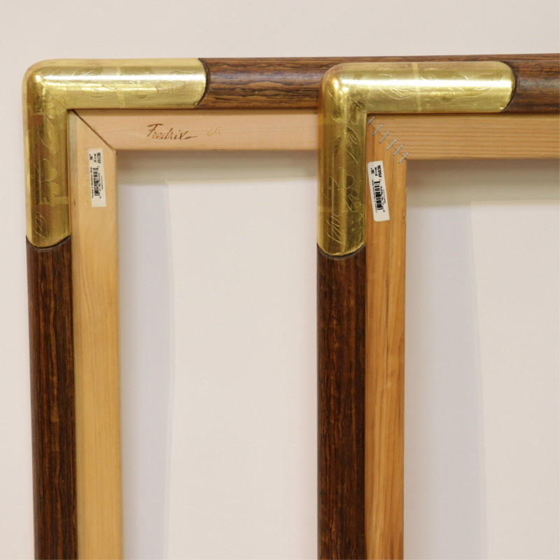 Pair of Gold Leaf Frames - 24 x 36"