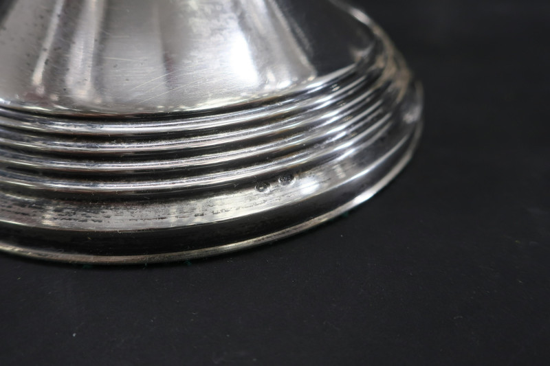 Three English Crystal Compotes and Two Decanters