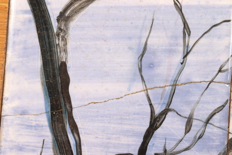 Bernard Lamotte for Knoll, tile/wood tabletop