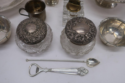 Eur./Am. Sterling Silver Pieces,19th - 20th C.