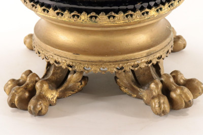 Empire Style Gilt Bronze Mounted Porcelain Urn