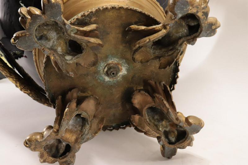 Empire Style Gilt Bronze Mounted Porcelain Urn