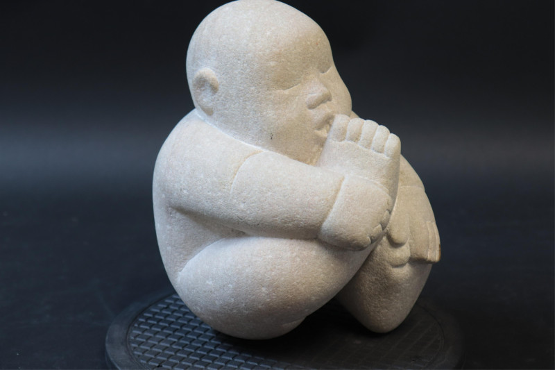Contemporary Stone Figure of Baby