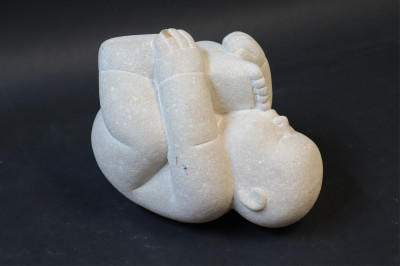 Contemporary Stone Figure of Baby