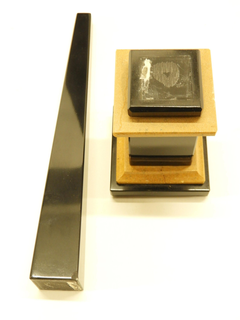 5 Contemporary Black Marble Obelisks