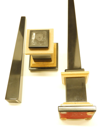 5 Contemporary Black Marble Obelisks