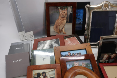 Approx. 27 Photo Frames, Tiffany, Silver