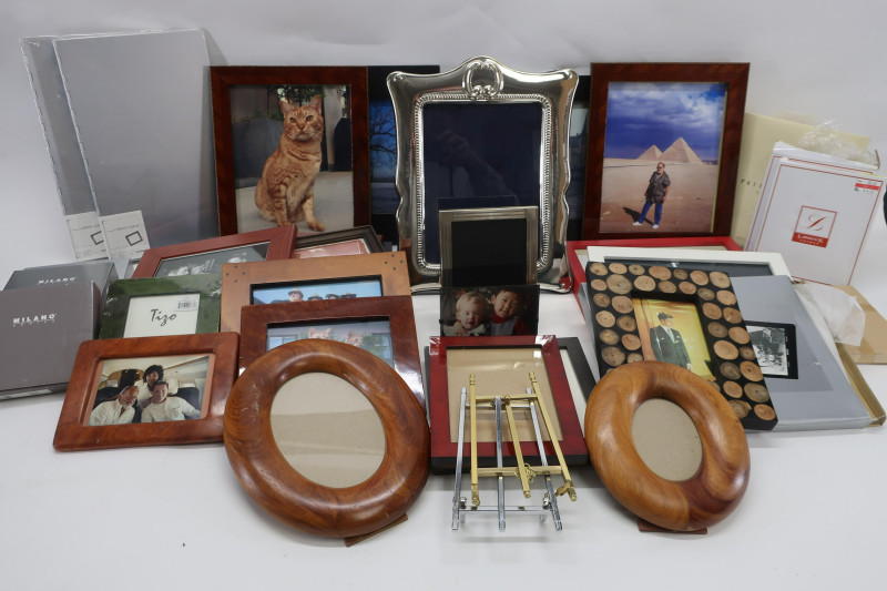 Approx. 27 Photo Frames, Tiffany, Silver
