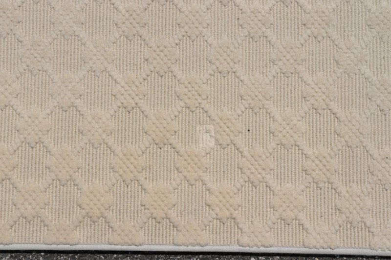 Large Ivory Patterned Carpet