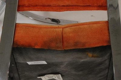 Pair Modern Chrome Side Chairs