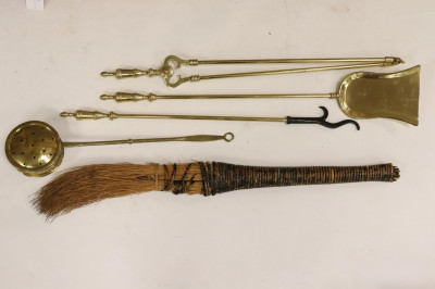 Collection of Brass Hearth Equipment