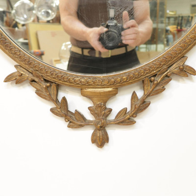 Louis XVI Style Gilt Framed Mirror