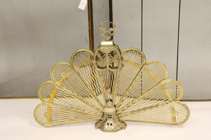 Collection of Brass Hearth Equipment