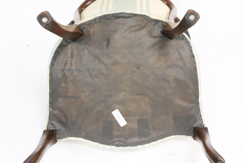 Hepplewhite Mahogany Open Arm Chair