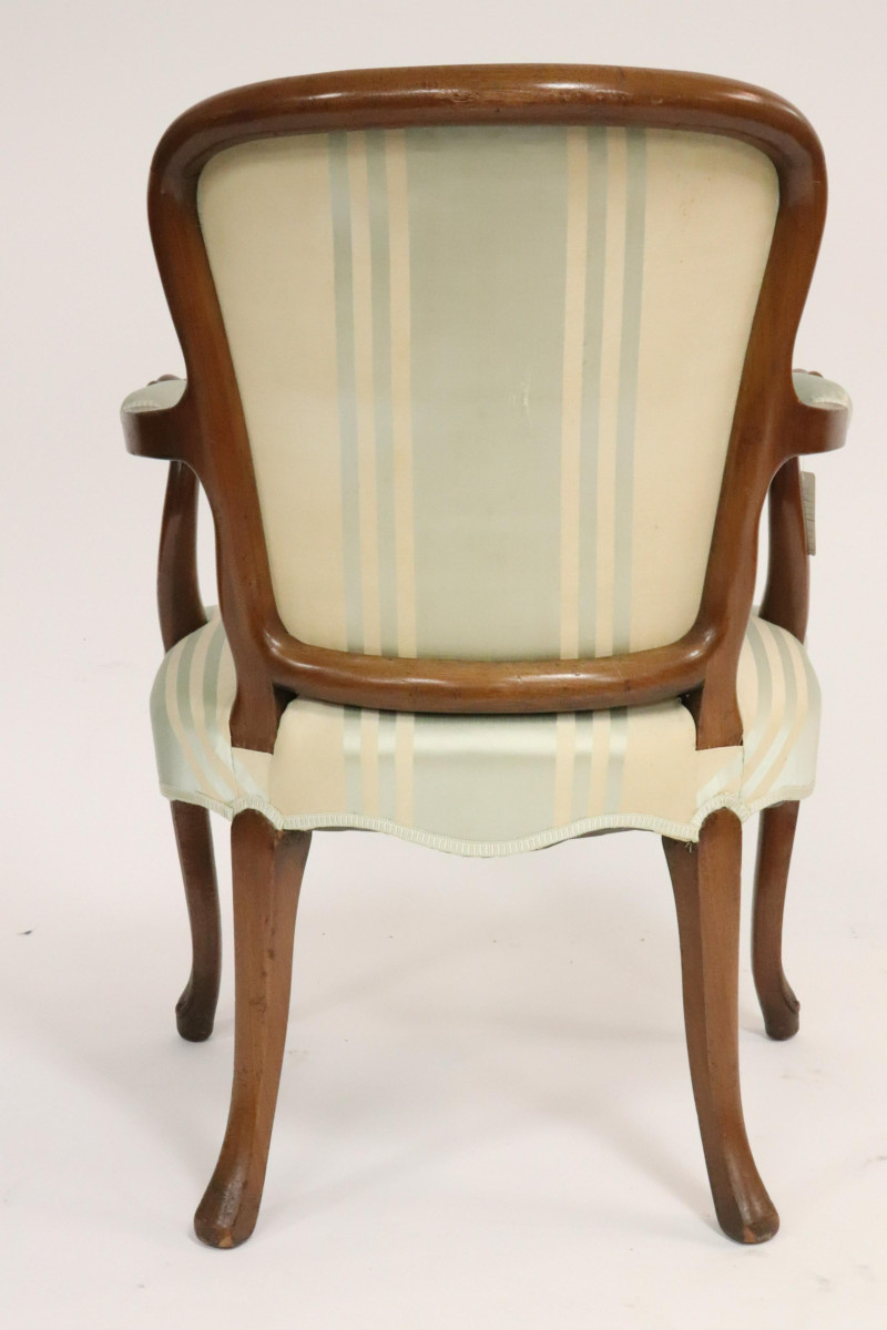 Hepplewhite Mahogany Open Arm Chair