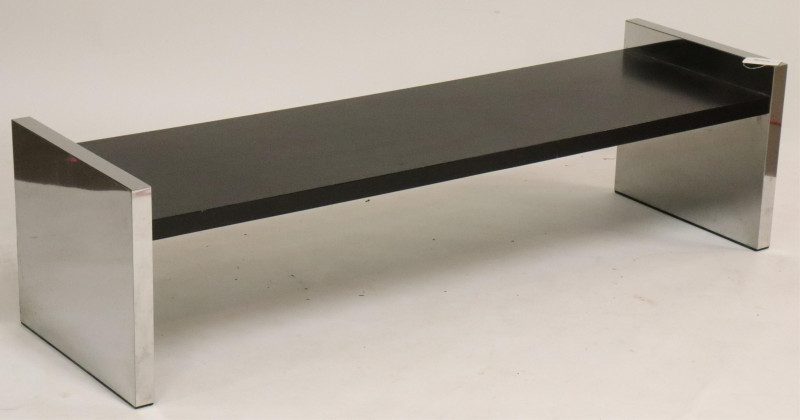 Roger Sprunger for Dunbar Black &amp; Chrome Bench