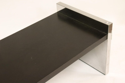 Roger Sprunger for Dunbar Black &amp; Chrome Bench
