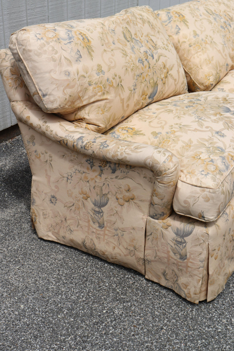 George Smith Floral Upholstered Sofa