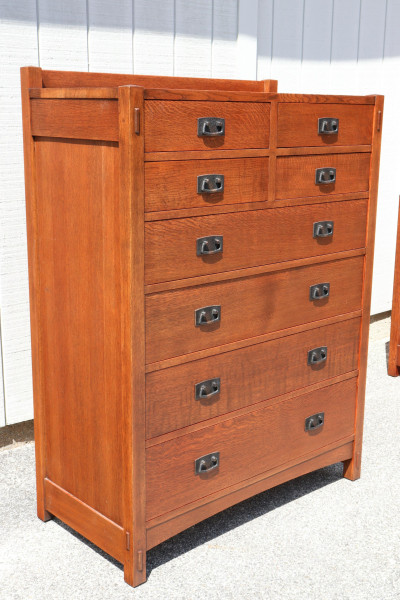 Stickley; E. J. Audi Tall Oak Dresser