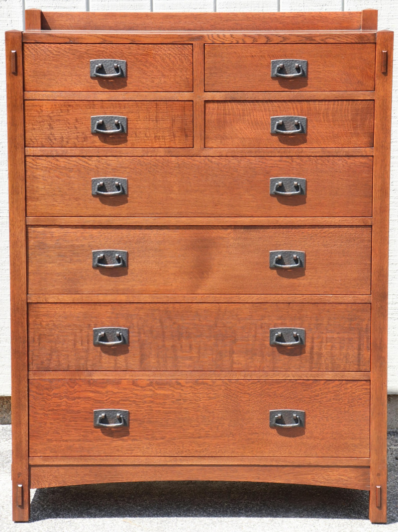 Stickley; E. J. Audi Tall Oak Dresser