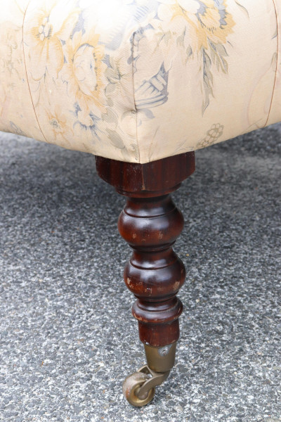 George Smith Floral Upholstered Ottoman