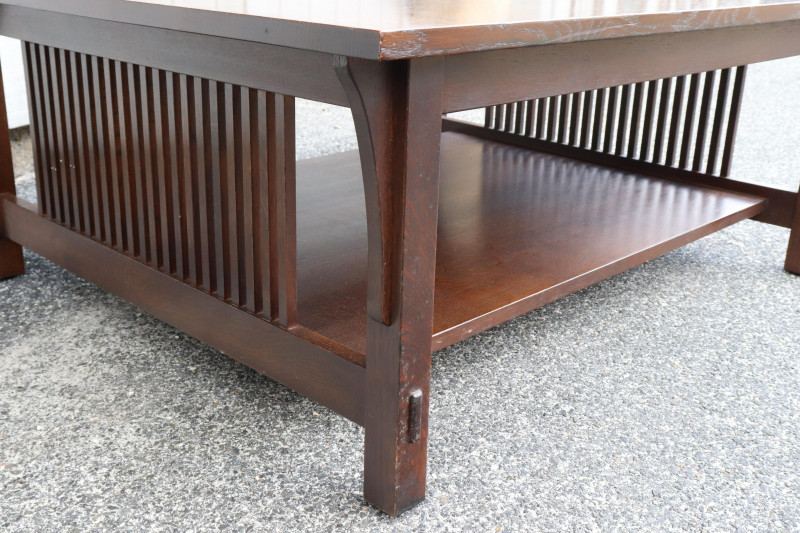 Stickley; E. J. Audi Oak Coffee Table