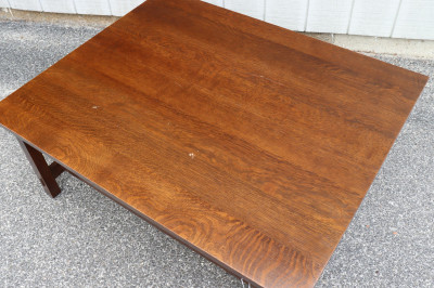 Stickley; E. J. Audi Oak Coffee Table
