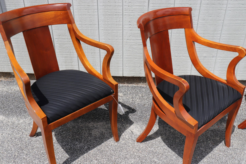 4 Baker Furniture Biedermeier Style Dining Chairs