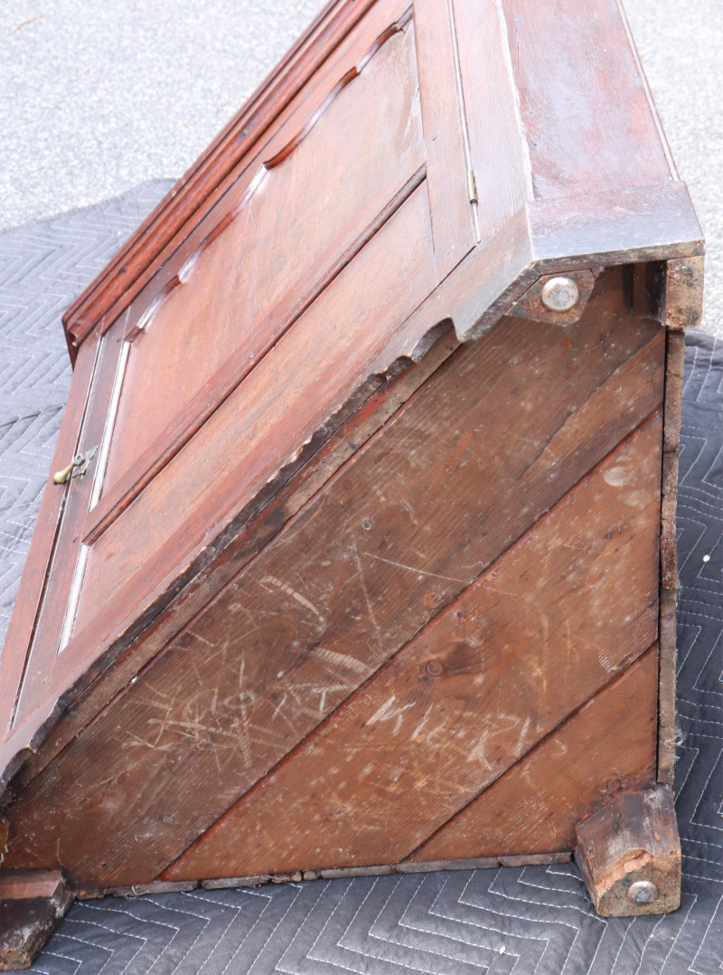 English Oak Corner Cupboard, L. 18th C.