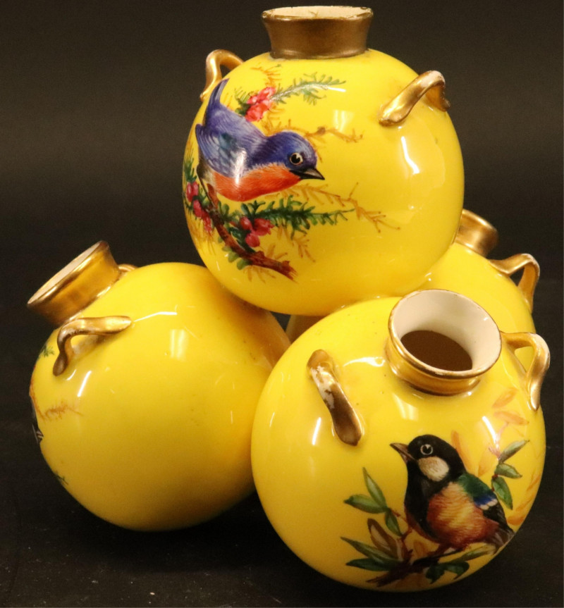 Royal Worchester 3 Flask Cluster Vase, c. 1900