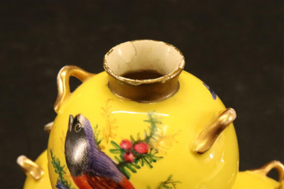 Royal Worchester 3 Flask Cluster Vase, c. 1900