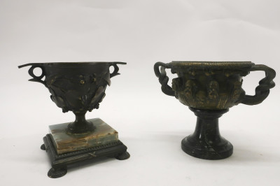 4 Bronze Urns