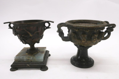 4 Bronze Urns
