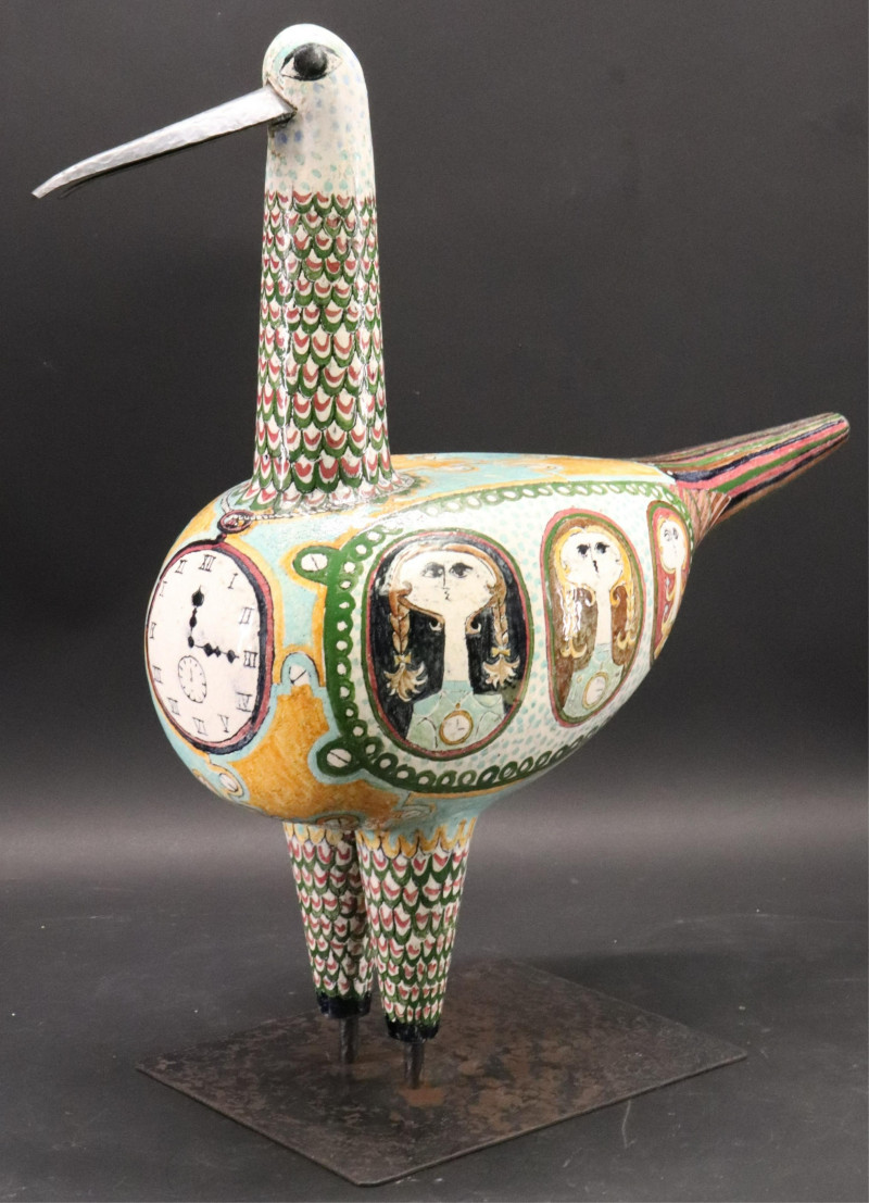 Birger Kaipianen, Curlew, Stoneware/Metal, c.1960