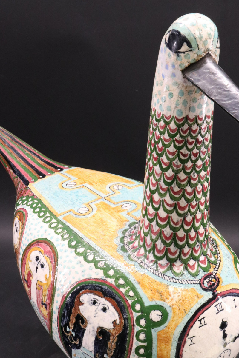 Birger Kaipianen, Curlew, Stoneware/Metal, c.1960