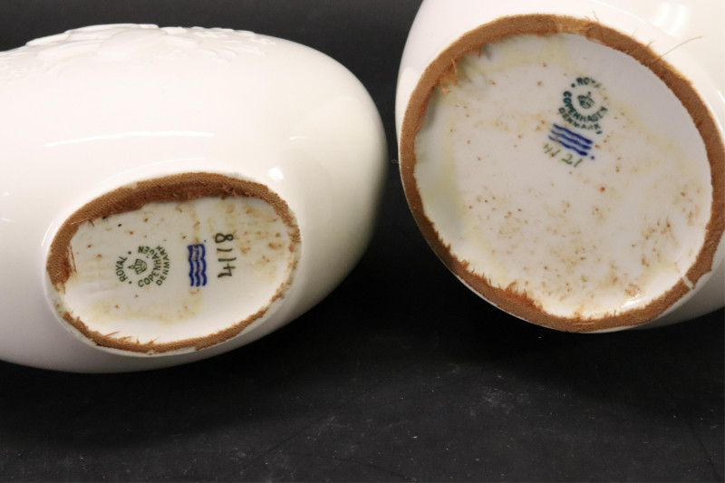 2 Hans Henrik Hansen Vases for Royal Copenhagen