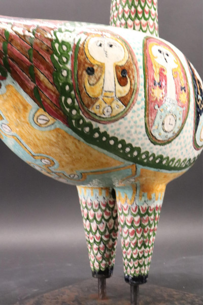 Birger Kaipianen, Curlew, Stoneware/Metal, c.1960