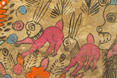 Indian Mola Textile, House of Heydenryk Frame, NYC