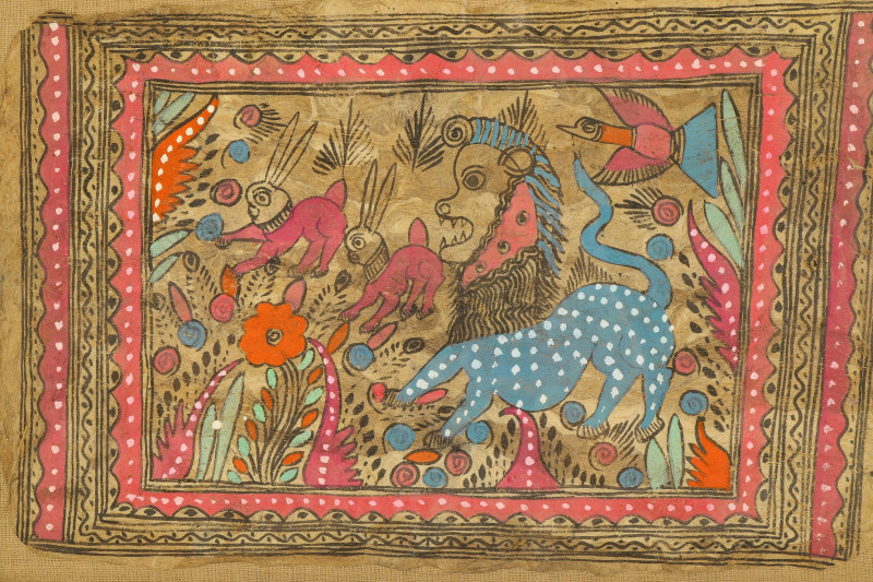 Indian Mola Textile, House of Heydenryk Frame, NYC