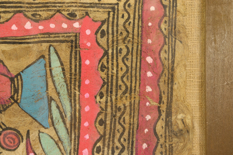 Indian Mola Textile, House of Heydenryk Frame, NYC