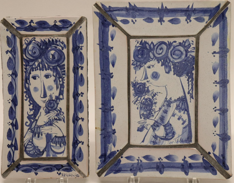 2 Bjorn Wiinblad Ceramic Wall Plaques