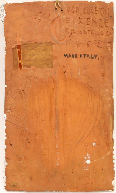 Ugo Lucerni, Girl with Butterflies Plaque, 1952