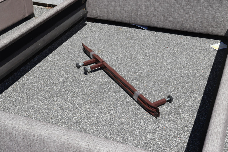 Contemporary Charcoal Cotton Queen Bed