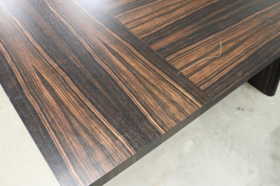 Custom Macassar Ebony Veneered Dining Table