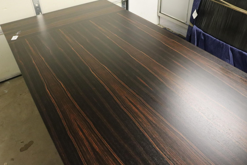 Custom Macassar Ebony Veneered Dining Table